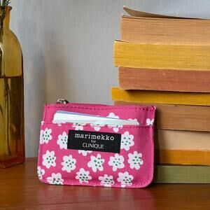 Marimekko x Clinique pink card wallet